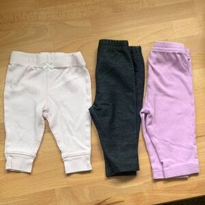 Cute Carters Girls 3m Leggings Bundle (three pack) EUC